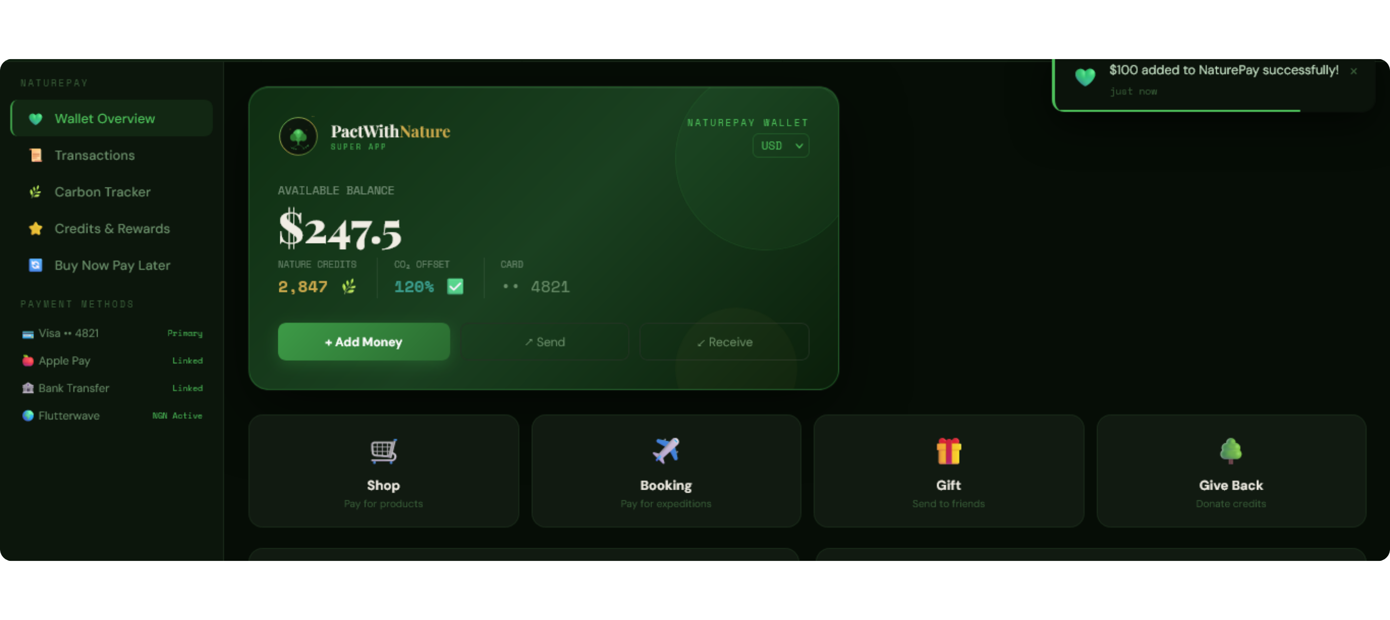 NaturePay Wallet